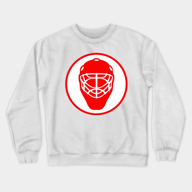 HOCKEY GOALIE MASK Crewneck Sweatshirt by HOCKEYBUBBLE